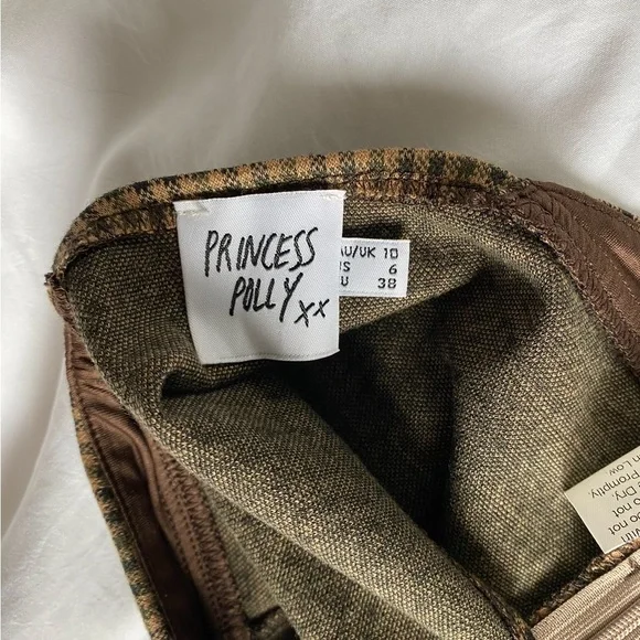 Princess Polly Houndstooth Halter Crop Top - Picture 6 of 6